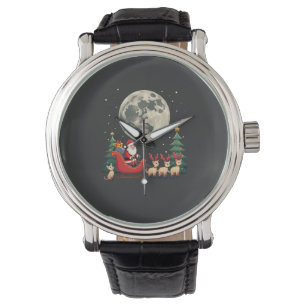 Siamese Reindeer Christmas Siamese Cat Lover Gifts Watch