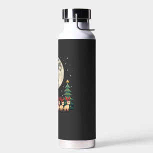 Siamese Reindeer Christmas Siamese Cat Lover Gifts Water Bottle