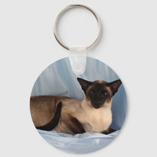 Siamese, seal point key ring
