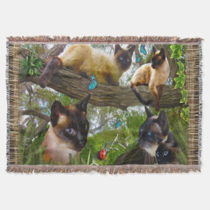 Siamese Sophie Throw Blanket