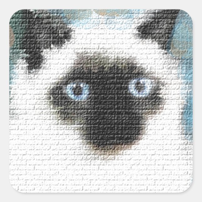 Siamese Square Sticker (Front)