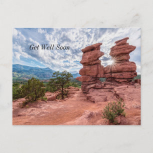 Siamese Twins Colorado Sunburst Get Well Postcard
