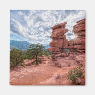 Siamese Twins Colorado Sunburst Magnet