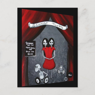 Siamese Twins Postcard