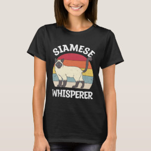 Siamese Whisperer Cat  Pet Animals Cats Owner Grap T-Shirt
