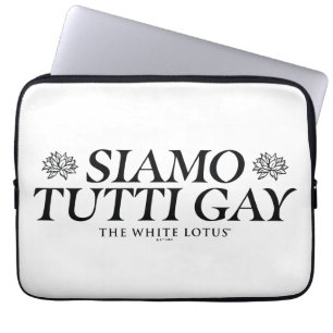 Siamo Tutti Gay - The White Lotus Laptop Sleeve