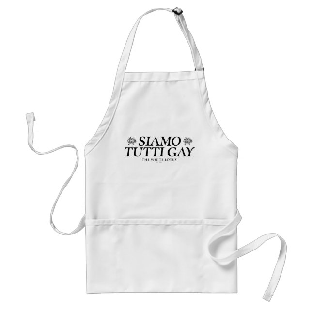 Siamo Tutti Gay - The White Lotus Standard Apron (Front)