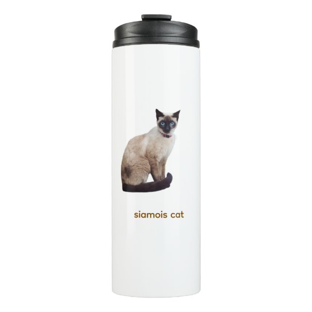 siamois cat Thermal Tumble Tumbler (Front)