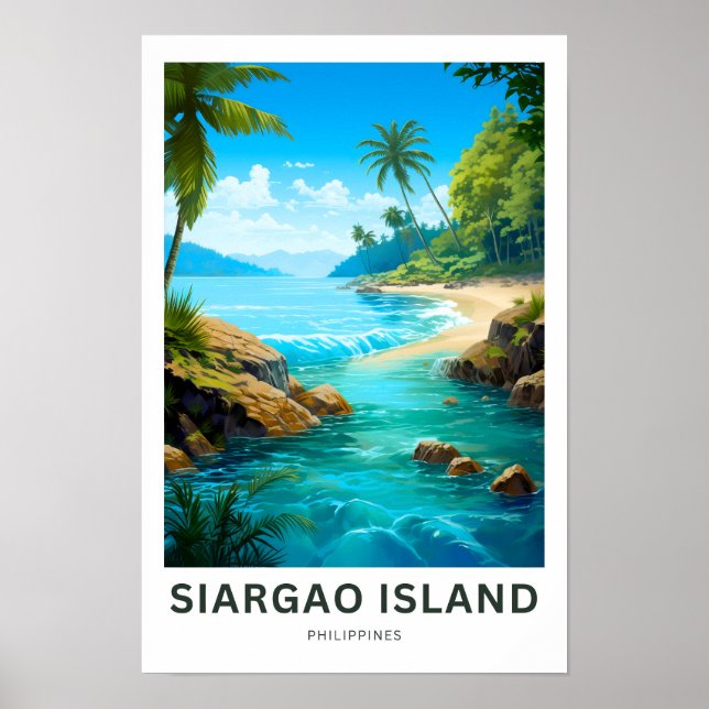 Siargao Island Philippines Travel Print (Front)