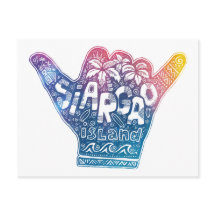 Siargao island surfing shaka hand