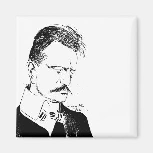 Sibelius: sketch by Albert Engström (1904) Magnet