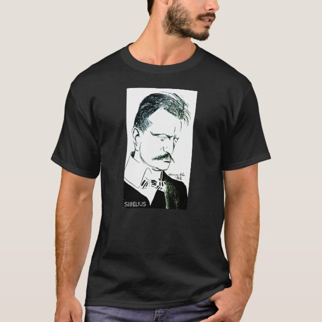 Sibelius: sketch by Albert Engström (1904) T-Shirt (Front)