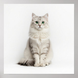 Siberian Cat Art Poster