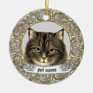 Siberian Cat Loving Memory ornament