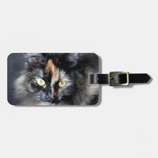 Siberian Cat Luggage Tag (Front Horizontal)