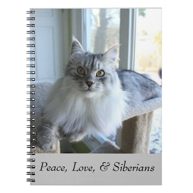 Siberian Cat Notebook (Front)