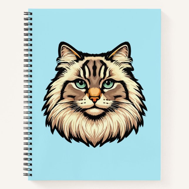 Siberian Cat Notebook (Front)
