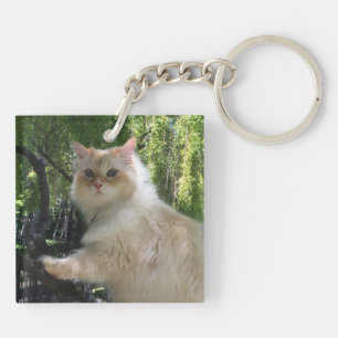 Siberian Forest Cat (Double Sided) Key Ring