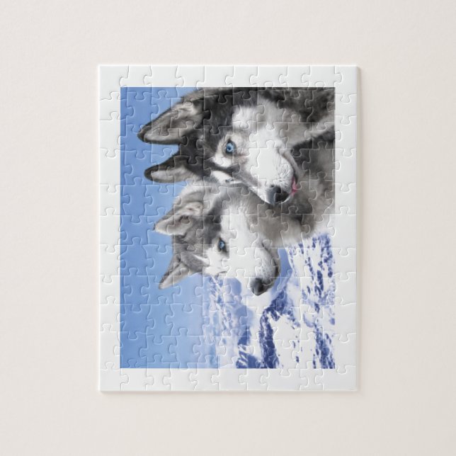Siberian Huskies Jigsaw Puzzle (Vertical)