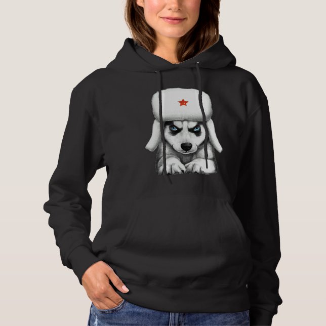 Siberian Husky 33 Hoodie (Front)