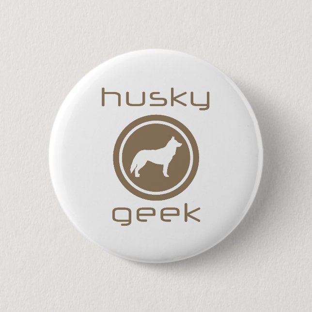 Siberian Husky 6 Cm Round Badge (Front)