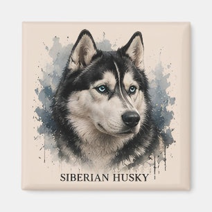 Siberian Husky Adventure Dog Lover Gift Magnet