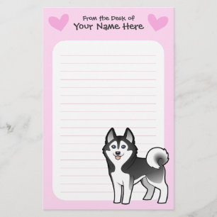Siberian Husky / Alaskan Malamute Love Stationery