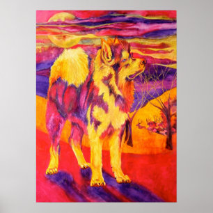 Siberian Husky Animal Lovers Canvas Print