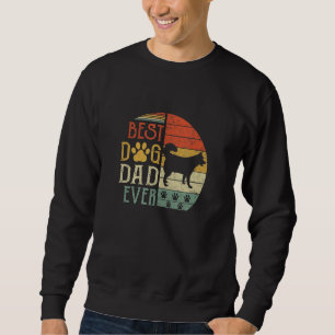 Siberian Husky Best Dog Dad Ever Vintage Father's  Sweatshirt