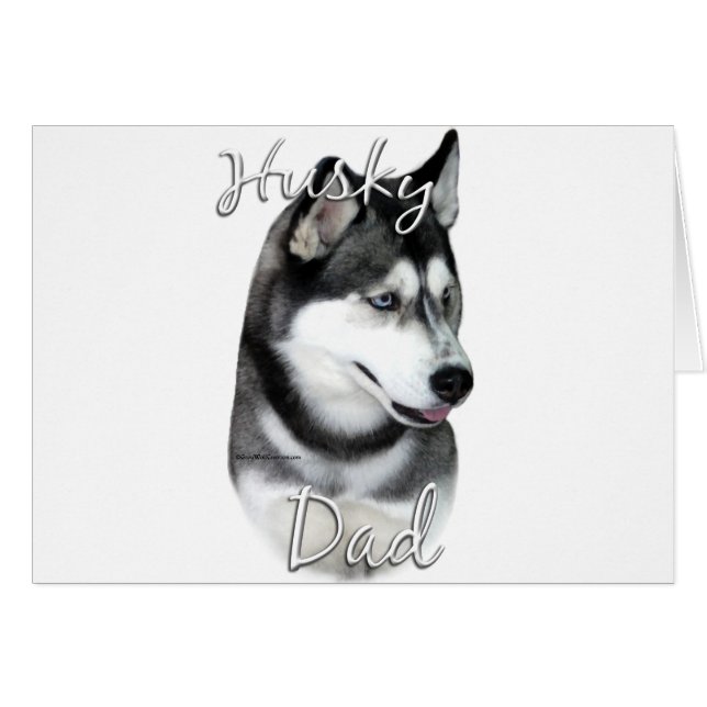 Siberian Husky (blk) Dad 2 (Front Horizontal)