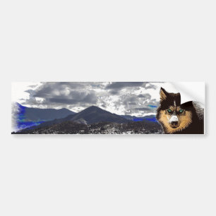 Siberian Husky Bumper Sticker