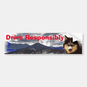 Siberian Husky Bumper Sticker