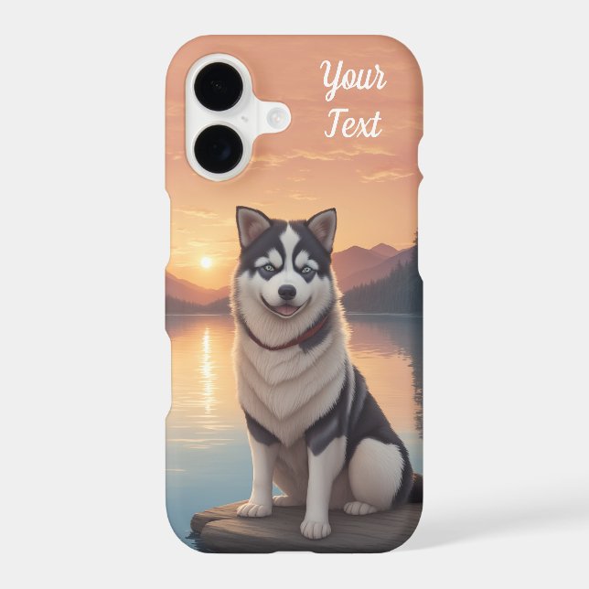 Siberian Husky by Lake (Back)