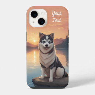 Siberian Husky by Lake iPhone 14 Case