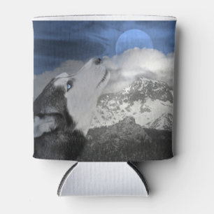 Siberian Husky Can Cooler
