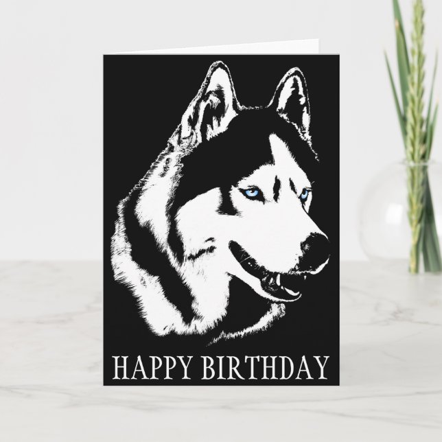 Siberian Husky Card / Alaskan Malamute Card (Front)