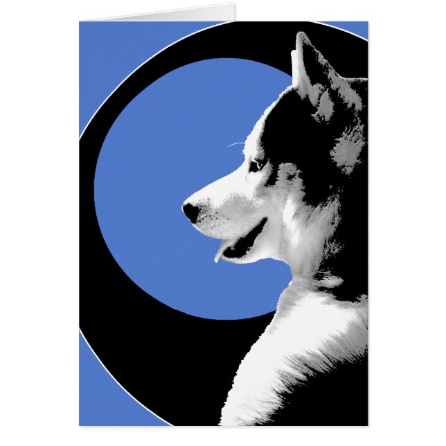 Siberian Husky Card / Alaskan Malamute Card (Front)