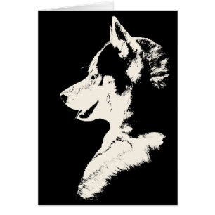 Siberian Husky Card / Alaskan Malamute Card