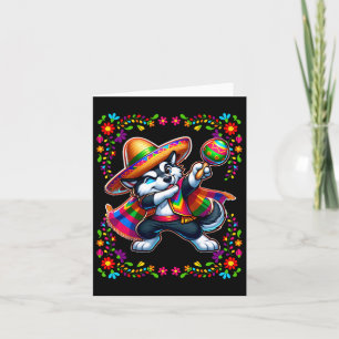 Siberian Husky Cinco De Mayo Pet Lover Funny Dog Card