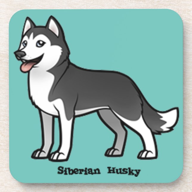 Siberian Husky Coaster (Front)
