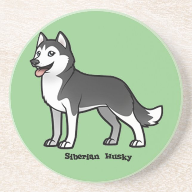 Siberian Husky Coaster (Front)