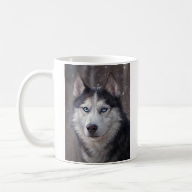 Siberian Husky Coffee Mug (Left)
