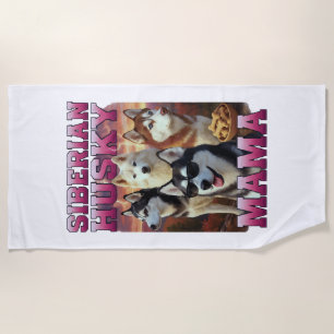 Siberian Husky Copy Copy Beach Towel