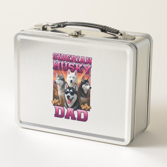 Siberian Husky Copy Copy Copy Metal Lunch Box (Front)
