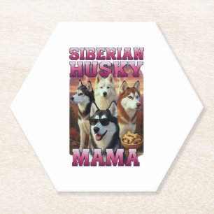 Siberian Husky Copy Copy Paper Coaster
