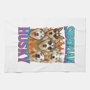 Siberian Husky Copy Tea Towel