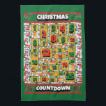Siberian Husky Countdown Christmas Advent Calendar Tea Towel<br><div class="desc">Siberian Husky Countdown Christmas Advent Calendar kitchen towel features a watercolor of a Siberian Husky with a Christmas hat and a red scarf. Funny design for Dog Lovers!</div>