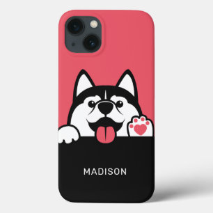 Siberian Husky custom name & colour phone cases