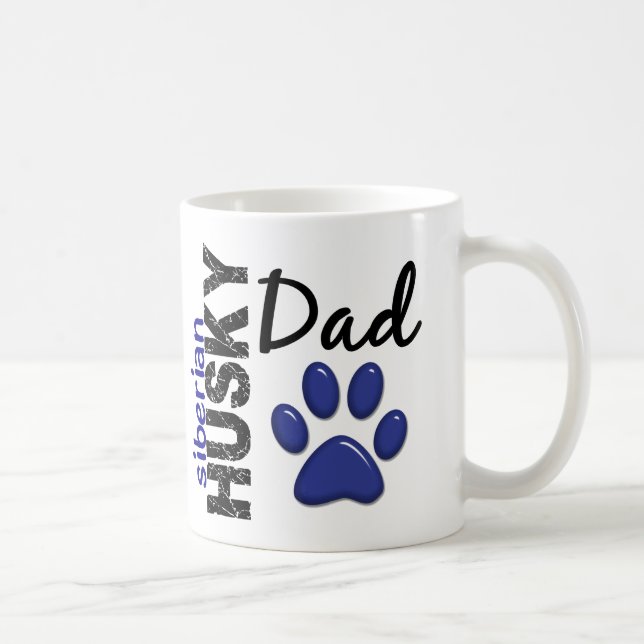 Siberian Husky Dad 2 Coffee Mug (Right)