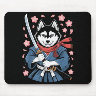 Siberian Husky Dad Cute Japanese Anime Stuff Samur Mouse Pad